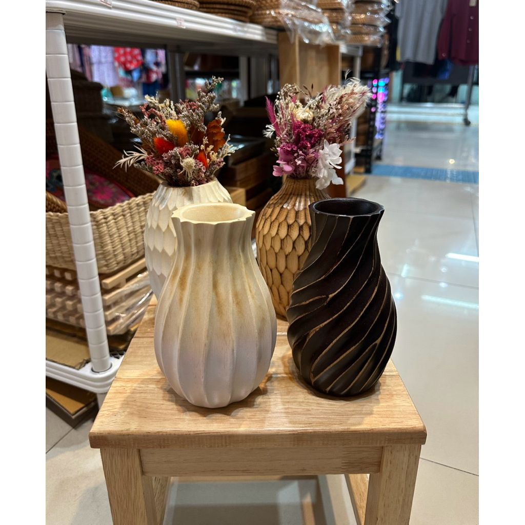 แจกันไม้มะม่วง แจกันตกแต่งบ้าน มินิมอล4x6 💐🌷