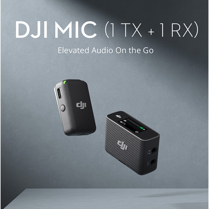 DJI Mic (1 TX + 1 RX) ให้คุณภาพการบันทึกเสียงระดับสตูดิโอ ตัวรับสัญญาณ (RX) และตัวส่งสัญญาณ (TX)
