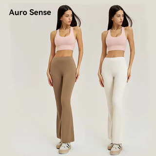 AuroSense กางเกงขายาว กางเกง กางเกงวิ่ง สำหรับ ผู้หญิง ทรงเอวสูง กางเกงขาบาน ทรงสวยพอตัว ออกแบบ เรียบง่าย new colors