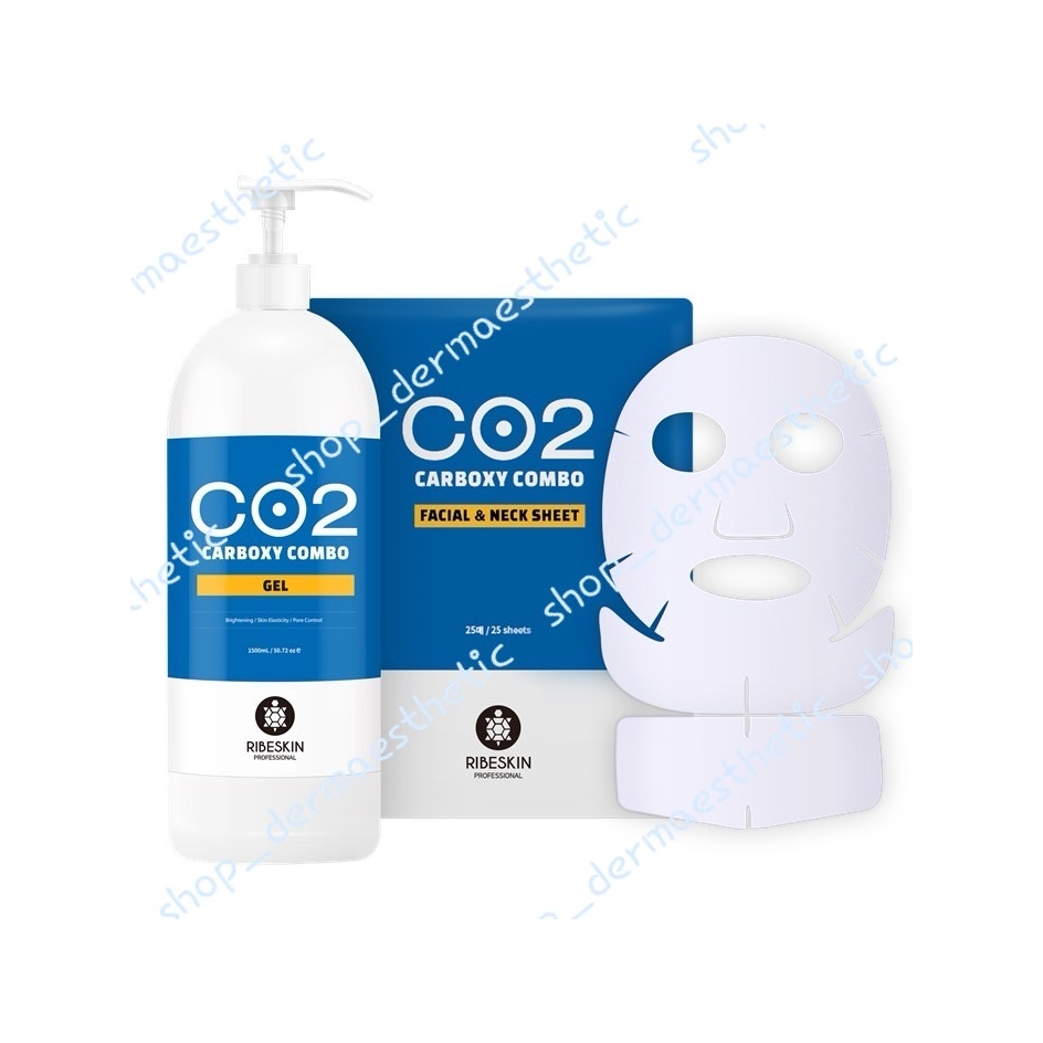CO2 Carboxy Face 1,500 ml *แบบยก Set* (มาร์ก CO2 1,500 มล. คาร์บอกซี่ ชนิดมาร์กหน้าและลำคอ)_ของแท้