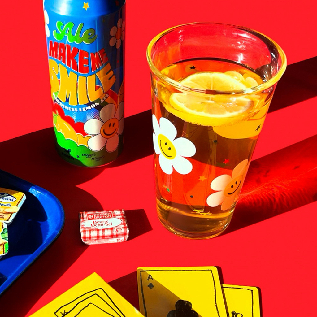 [Wiggle Wiggle] [Glasslock X Wiggle Wiggle] Glass Cup – Smile We Love (2-Piece Set) | แก้วน้ำ