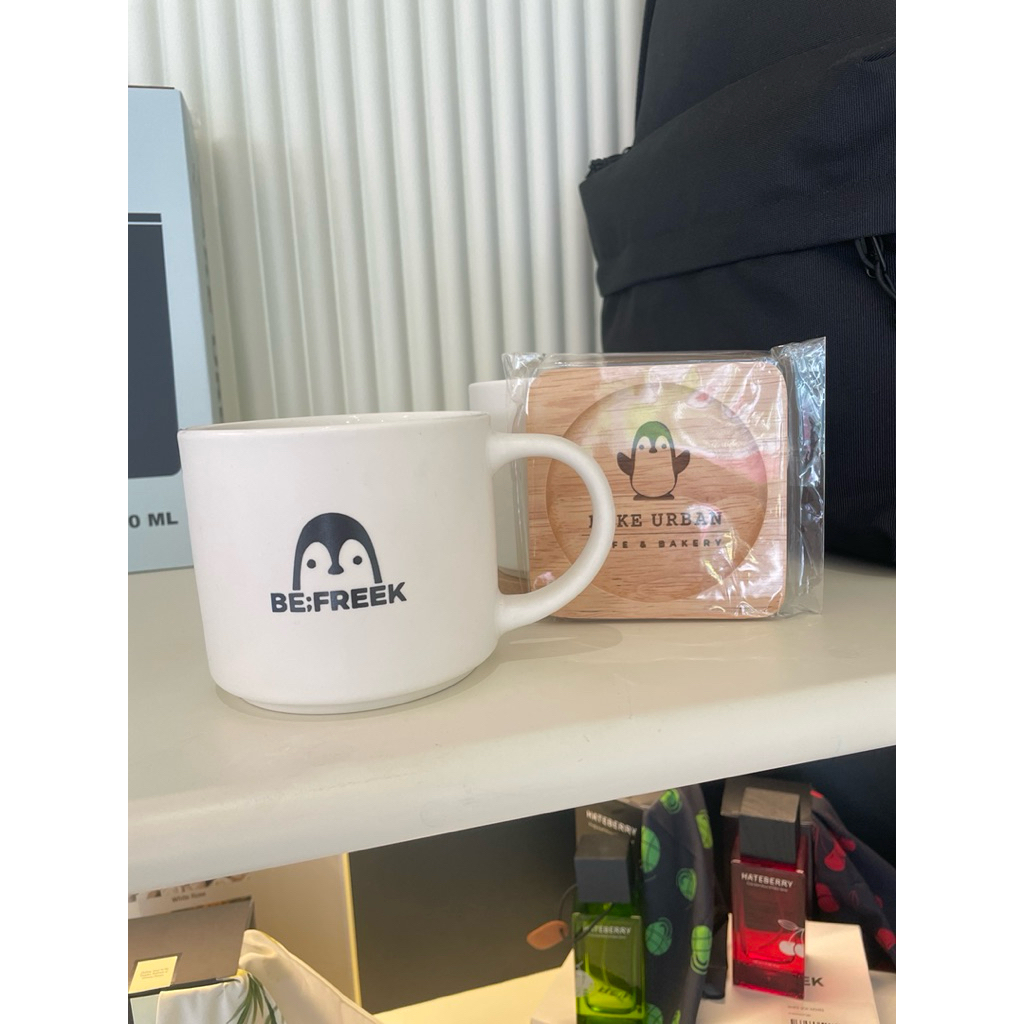 แก้วมัค bake urban รุ่น คอลแลป กับ be;freek ฟรีที่รองแก้ว