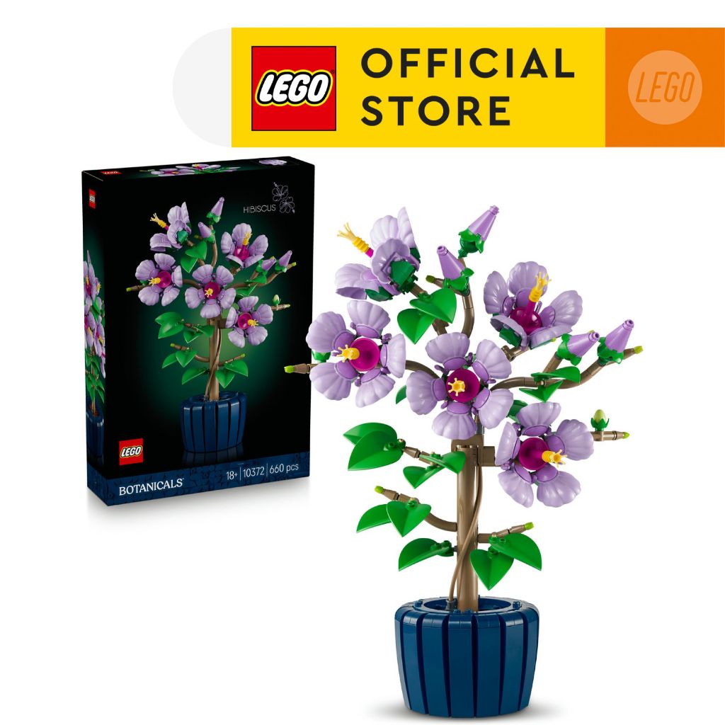 LEGO Botanicals 10372 Hibiscus (660pcs.), Building Blocks, Kids Toy
