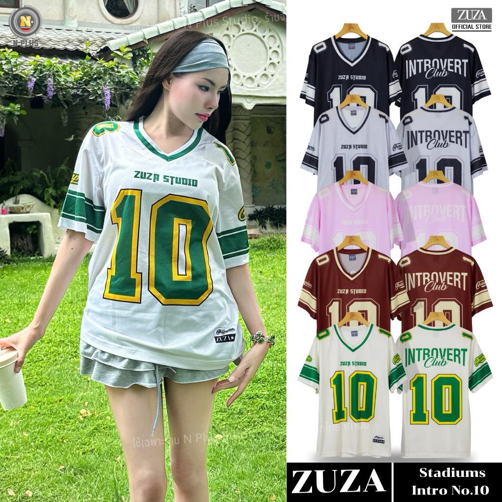 ZUZA - Stadiums Intro No.10 Jersey  เสื้อยืดกีฬาแนวแฟชั่น ทรงOversize ผ้าตาข่ายโพลีเอสเตอร์ นุ่มสบายผิว ผู้ชายผู้หญิง.