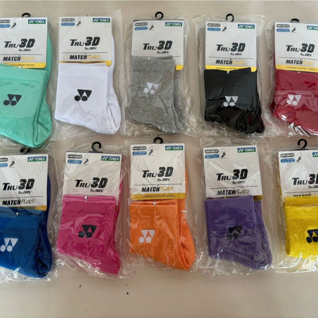 (พร้อมส่งในไทย) ถุงเท้า YONE สำหรับนักแบตมินตัน นุ่ม เบา สีสันสวยงาม ของใหม่