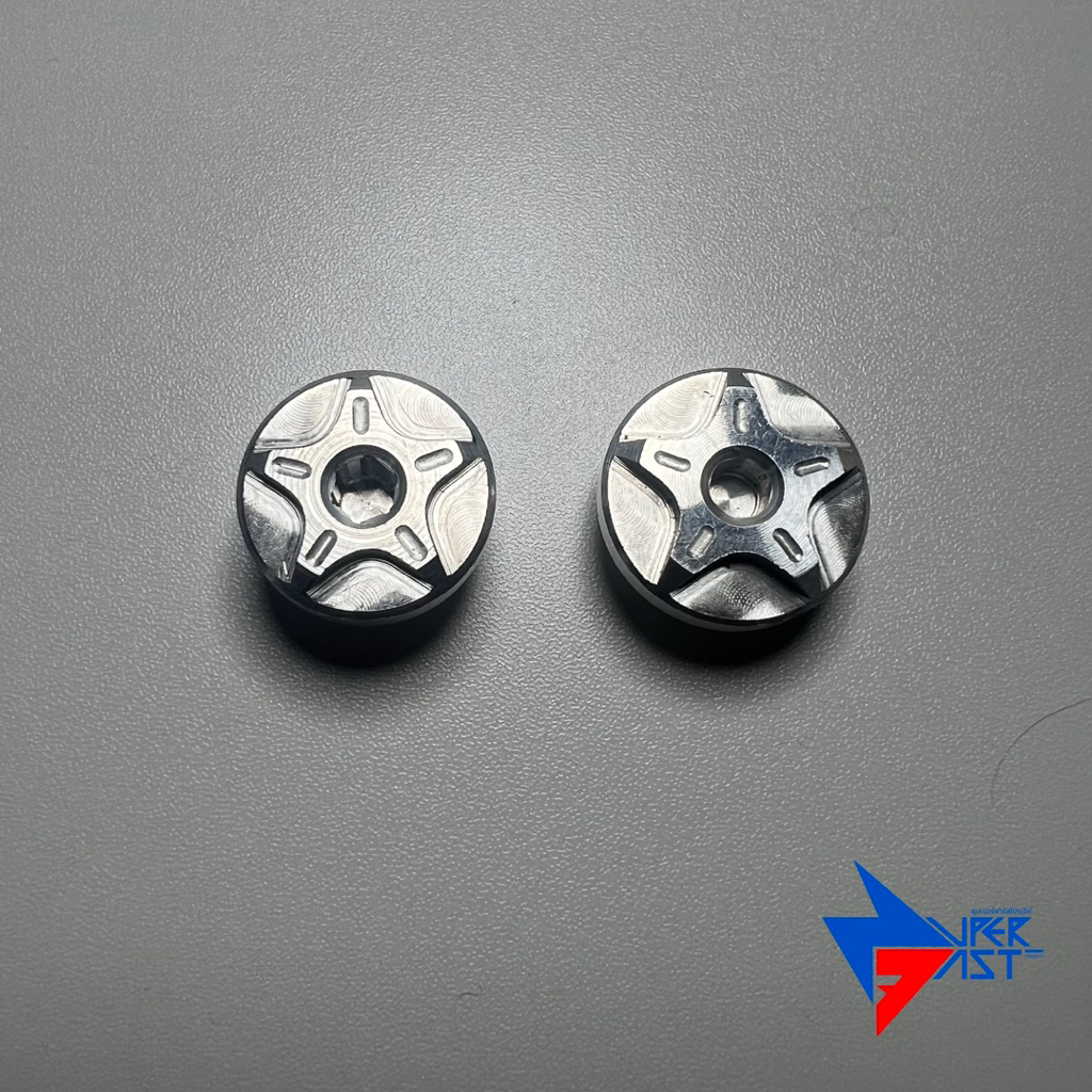 อุดจานไฟ KR/อุดกาวนา KR งานมิเนียม [ ลายดาว ]