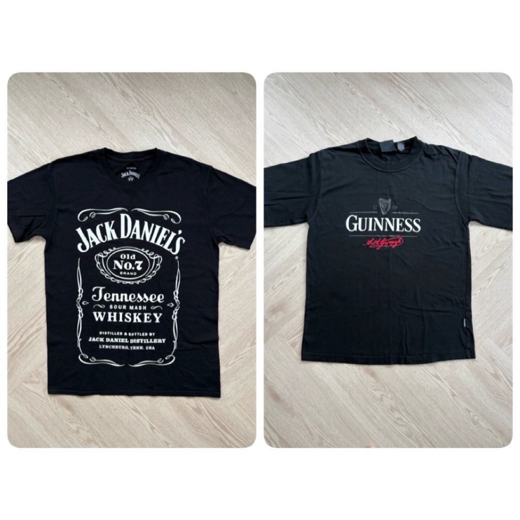 เสื้อยืด Guinness Beer / Jack Daniel’s