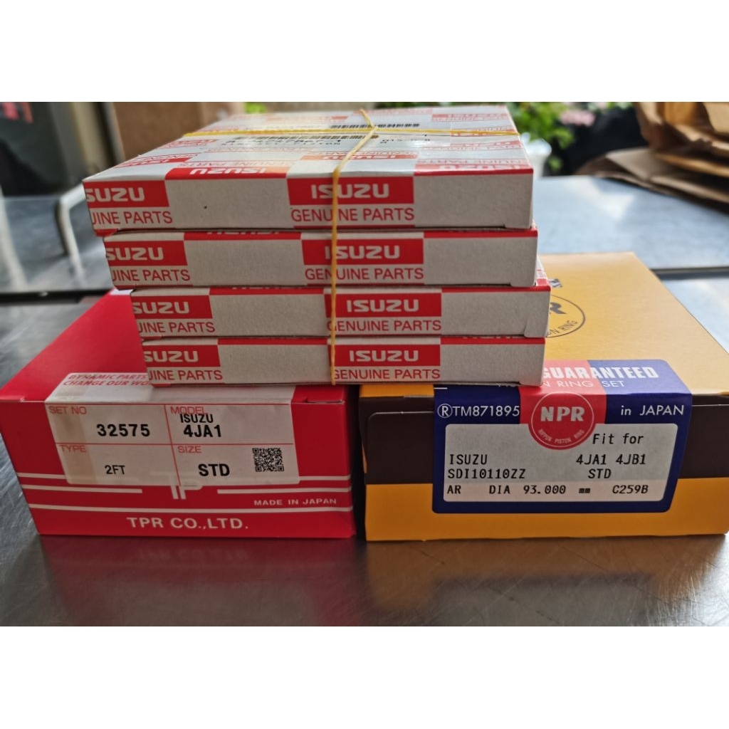 แหวนลูกสูบ​ TFR, 4JA1,4JA1-T,4JB1, 4JB1-T​ ราคาต่อชุด(4สูบ)