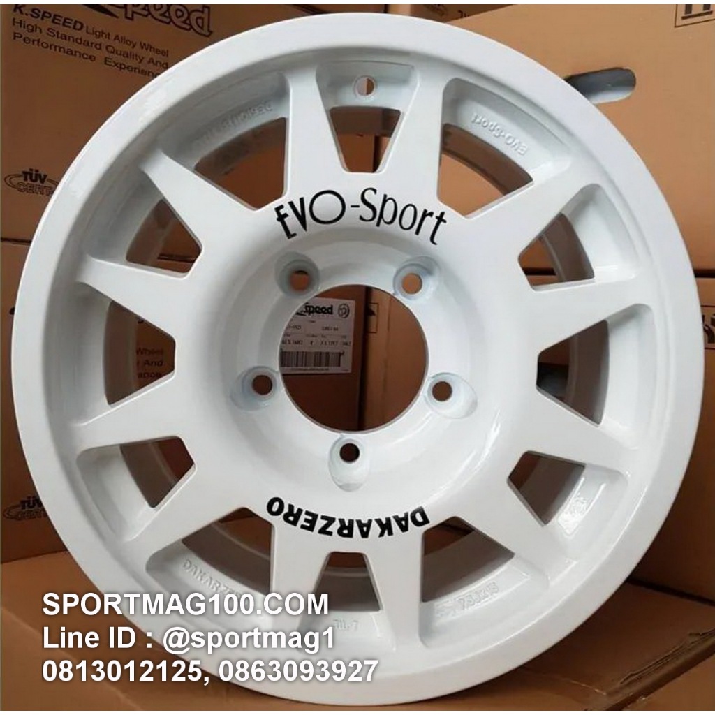 ล้อแม็กซ์ Kspeed EVO Cross 341 ขอบ15นิ้ว 5รู139 สีขาว กว้าง7.5นิ้ว Offset-5 [18952]