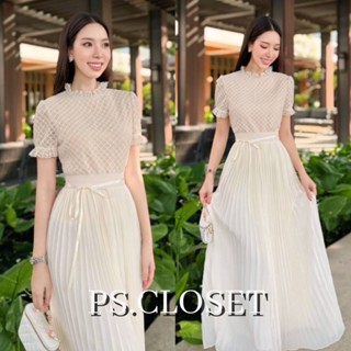 ❣️พร้อมส่ง 📌 Shimmer 30 เสื้อลูกไม้+กระโปรงพลีท ใส่ออกงาน งา…