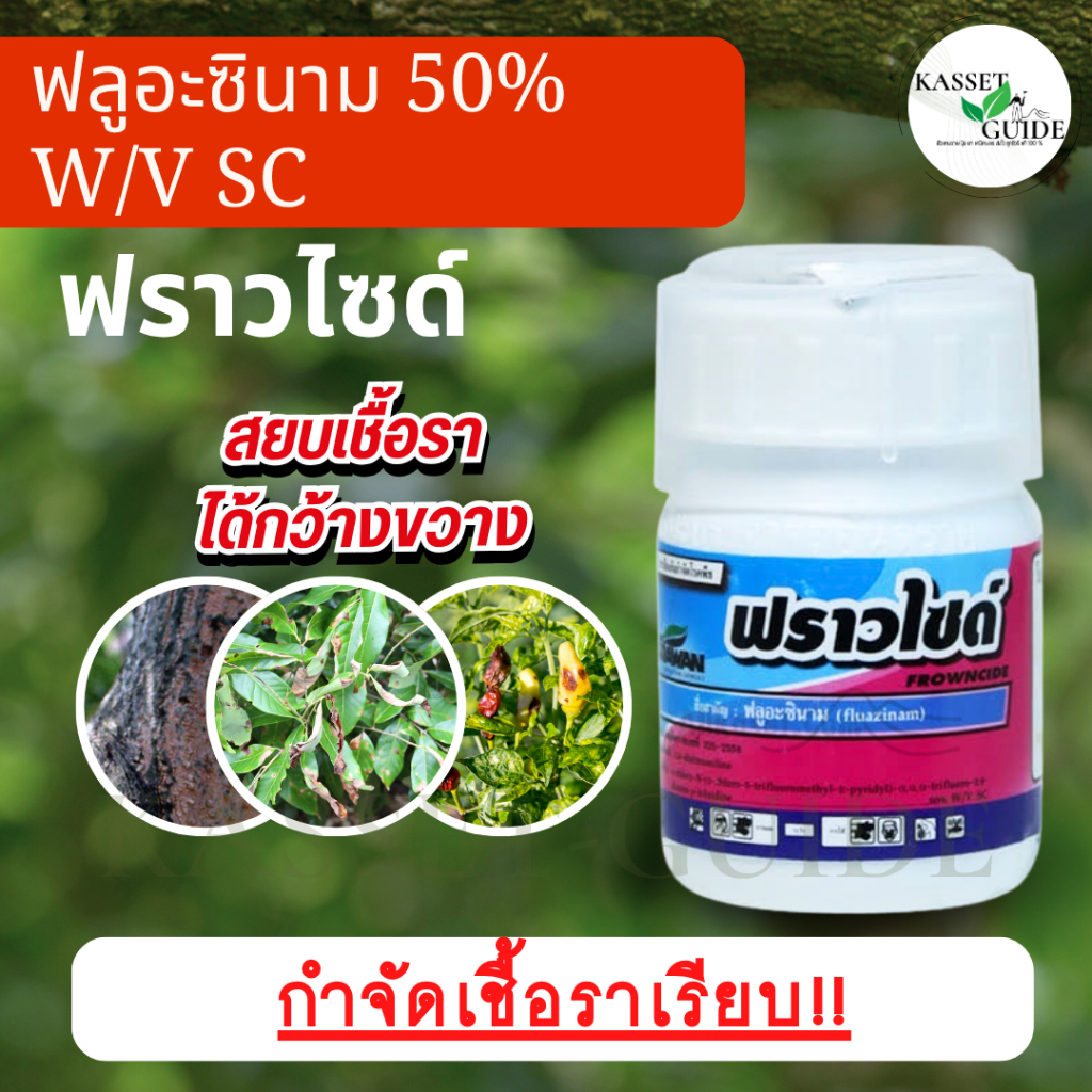 ฟราวไซด์ ฟลูอะซินาม 50% W/V SC  สยบเชื้อราได้กว้างขวาง