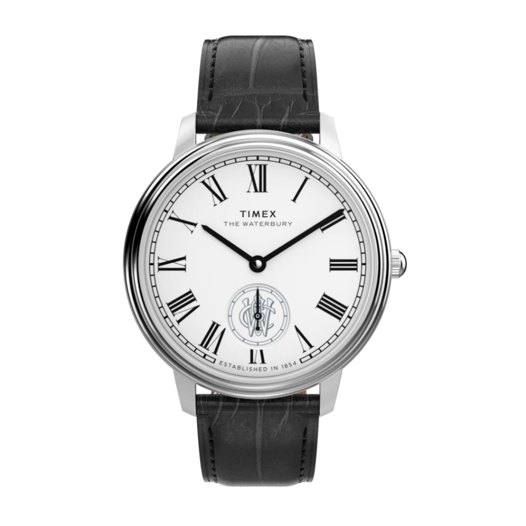 Timex TW2Y23100 Waterbury Metropolitan Sub-Second 39mm Leather Strap Watch นาฬิกา นาฬิกาข้อมือ นาฬิกาข้อมือผู้ชาย