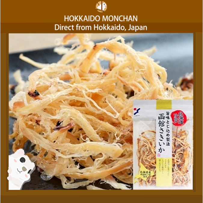 【Hokkaido Monchan, Direct from Japan】YAMAEI Hokkaido Hakodate Dried Shredded Squid Dried Squid Strip