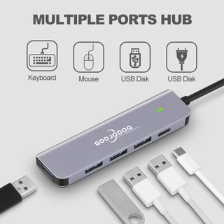 GOOJODOQ Usb Hub 3.0 Type C Adapter แล็ปท็อปสำหรับ MacBook Ipad อุปกรณ์เสริมส่วนขยาย Pd Charger Port