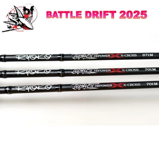 คันตีเหยื่อปลอม Ryoko Battle Drift 2025 Hi-power x-cross ขนาด 6.7ฟุตและ 7ฟุต เวท 8-20lb คันท่อนเดียว