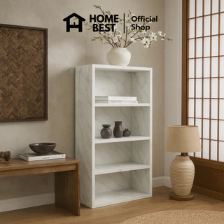[ ซื้อ 1 แถม 1 ] Home Best ชั้นวางของ 4 ชั้น ชั้นวางอเนกประสงค์ ชั้นวางหนังสือ ดีไซน์ทันสมัย