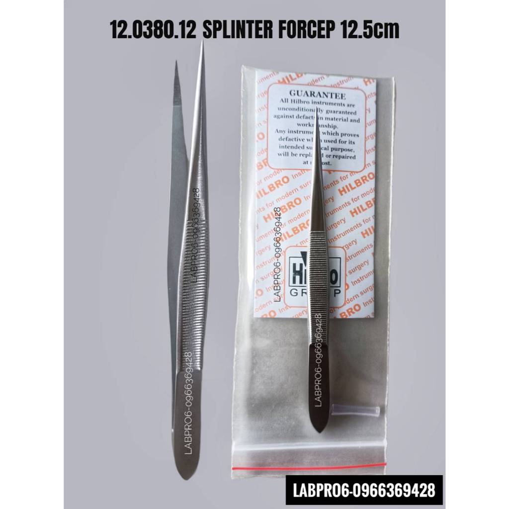 12.0380.12 SPLINTER FORCEP 12.5cm ยี่ห้อ HILBRO ประเทศปากีสถาน