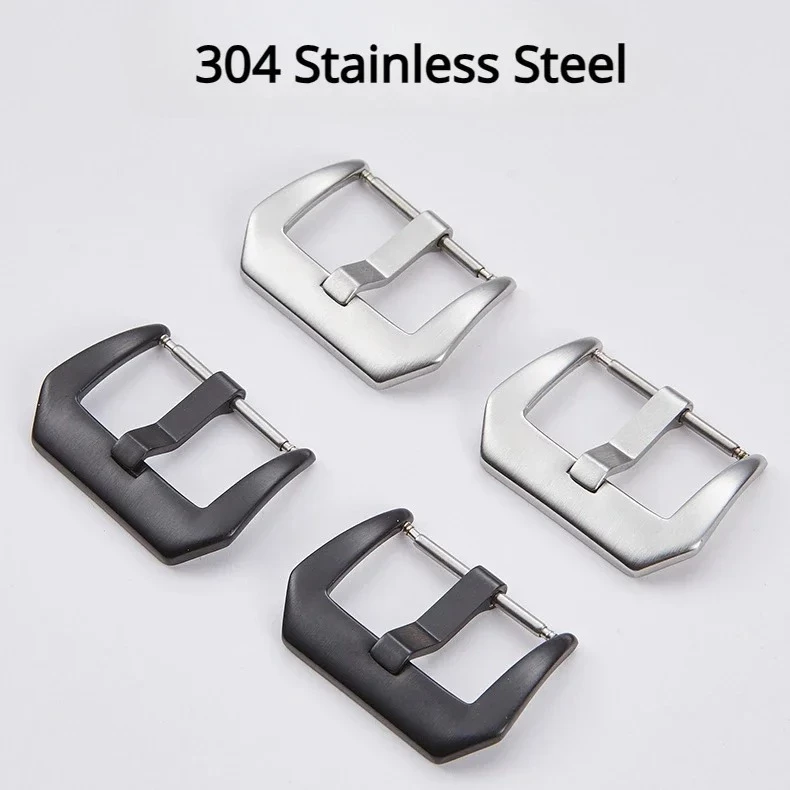 หัวเข็มขัดสายนาฬิกา Stainless สแตนเลส สีเงิน สีดำ thumbnail 6