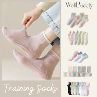 WellBuddy ถุงเท้าออกกำลังกาย ถุงเท้ากีฬา ถุงเท้าวิ่งผู้หญิง มากกว่า 20 แบบ (Women Training Socks)