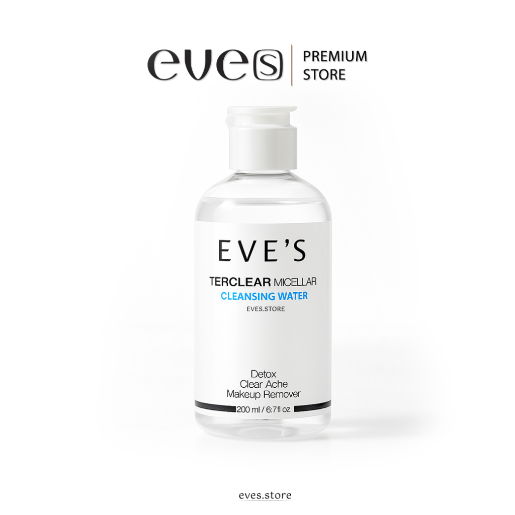 EVES อีฟส์ คลีนซิ่ง อีฟส์ TERCLEAR MICELLAR CLEANSING WATER ล้างเครื่องสำอาง ทำความสะอาดผิวหน้า ลดสิว แพ้ง่าย