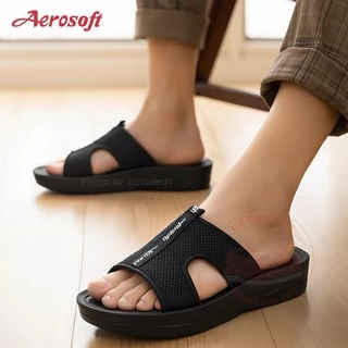 Aerosoft รองเท้าแตะผู้ชาย รองเท้าแตะแบบสวม เพื่อสุขภาพ แอโร่ซอฟ SM3031