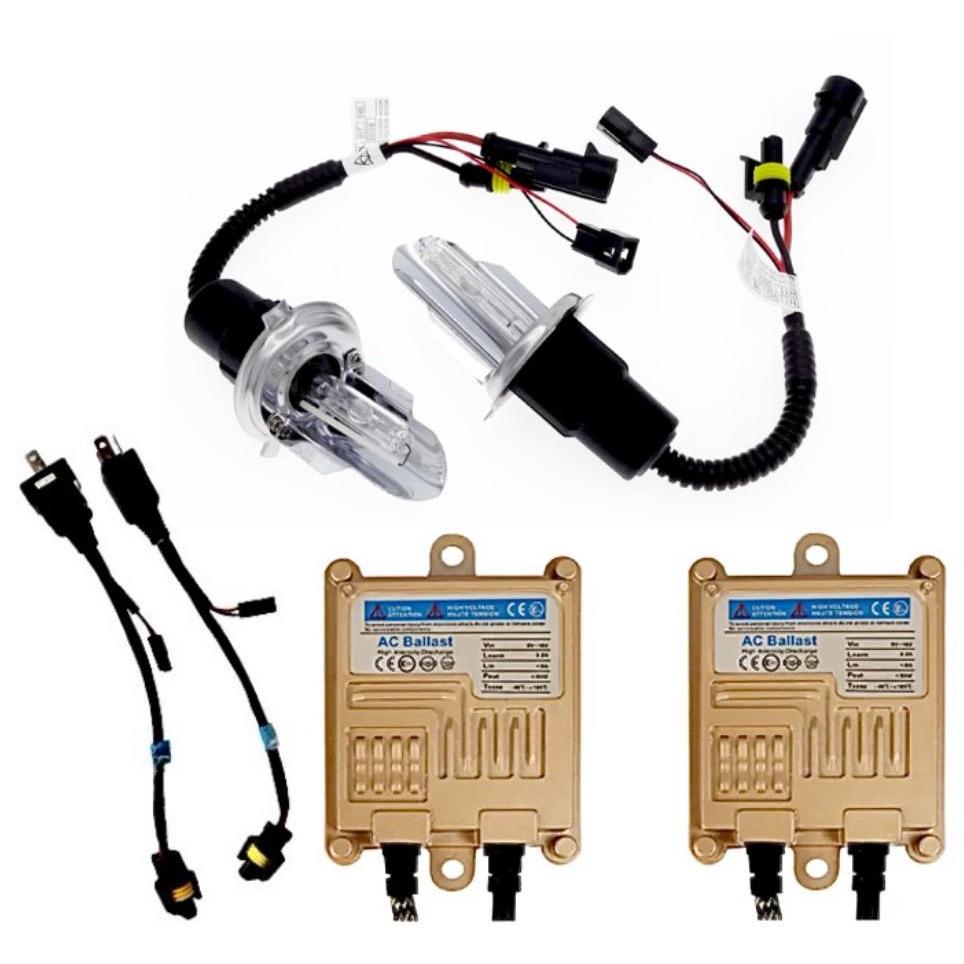 fd_24hr ชุดไฟหน้ารถยนต์ H4 HID โคมไฟแกว่ง XENON HID ครบชุดพร้อมบัลลาสต์ 55W ขั้วH4 H-L ค่าสี 6000K 1