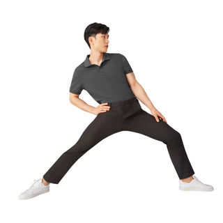 GQ Perfect Pants กางเกงขายาวผ้าสะท้อนน้ำ สีน้ำตาล รุ่นขายดี ช่วยป้องกันชายเสื้อหลุดออกนอกกางเกง