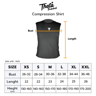 เสื้อรัดกล้ามเนื้อ แขนกุด รุ่น BKP ดำ THATA Cool Sleeveless Shirt เสื้อแขนสั้น บอดี้ฟิต เสื้อรัดรูป Body fit