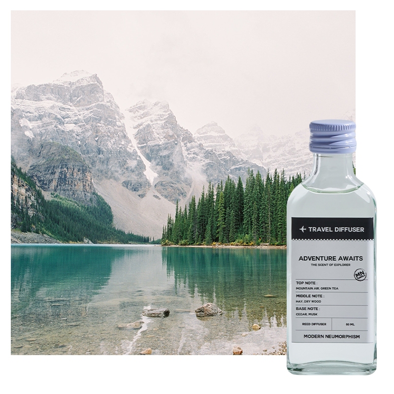 MN FORMULA Travel Diffuser กลิ่น Adventure Awaits ก้านไม้หอมกระจายกลิ่น น้ำหอมบ้าน ก้านไม้หอม กลิ่นหอมผจญภัย ทะเล ภูเขา