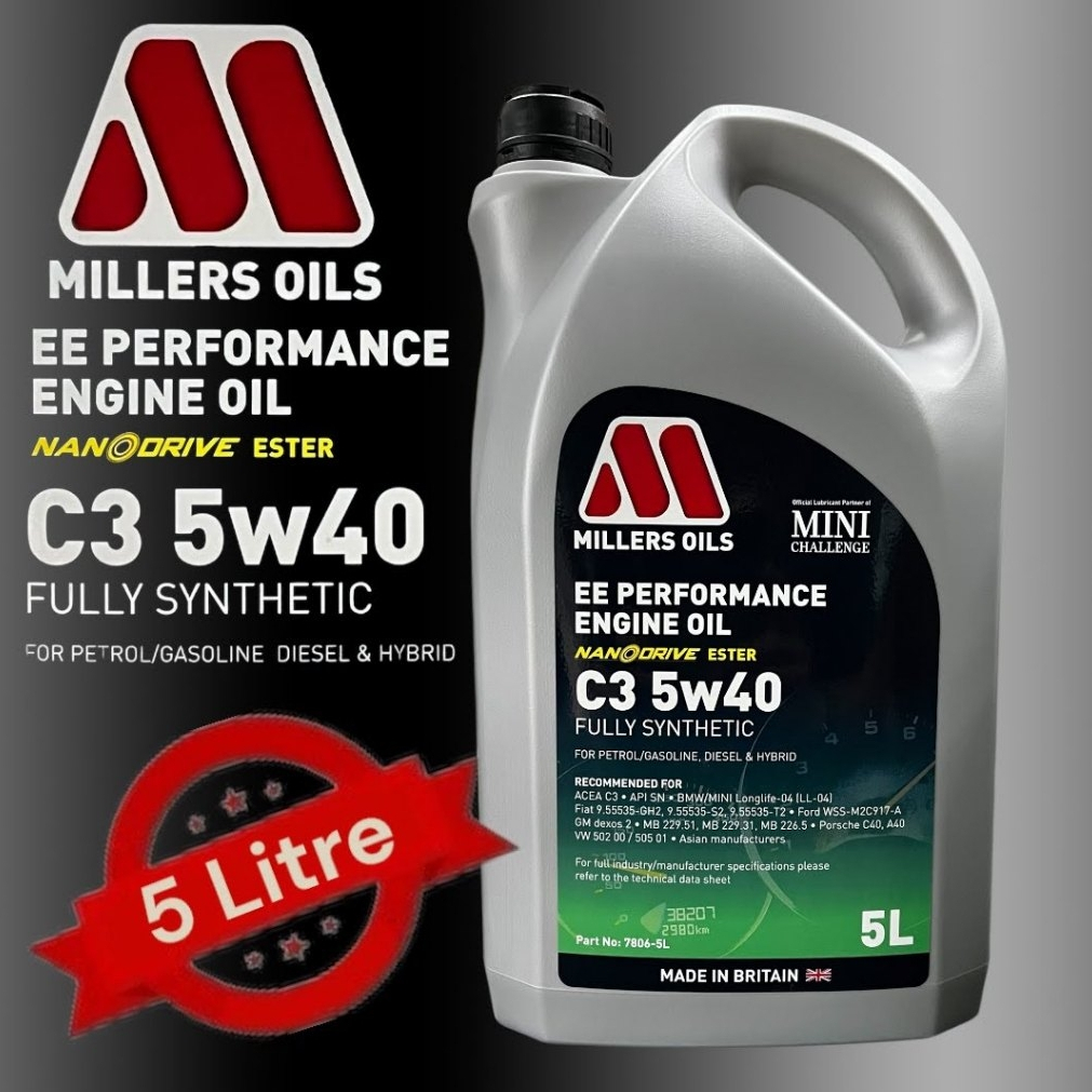 Millers oils EE Performance C3 5W-40 fully synthetic 5 Litre