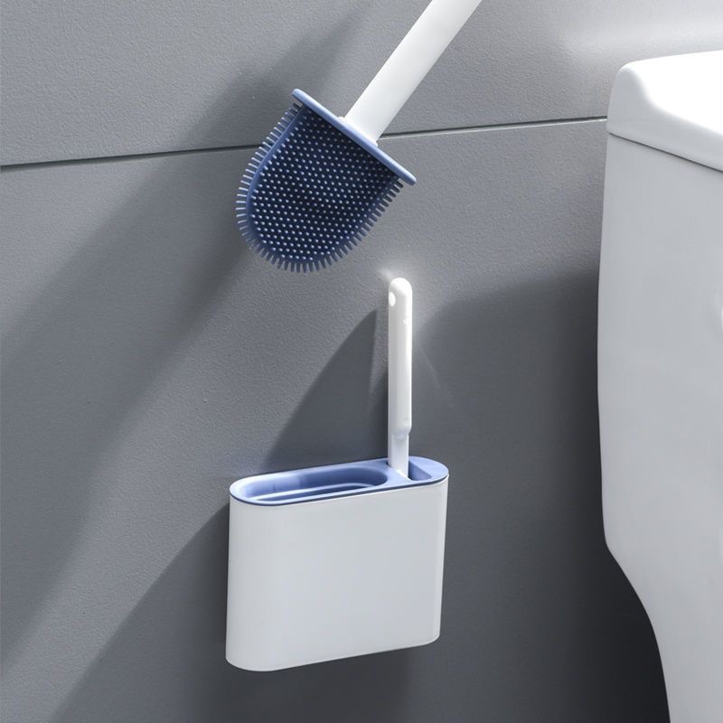 แปรงล้างห้องน้ำ แปรงขัดส้วม Toilet Cleaner พร้อมที่เก็บแบบตั้งพื้นแบบแขวน ไม่ต้องเจาะรูให้พนังเสียหาย