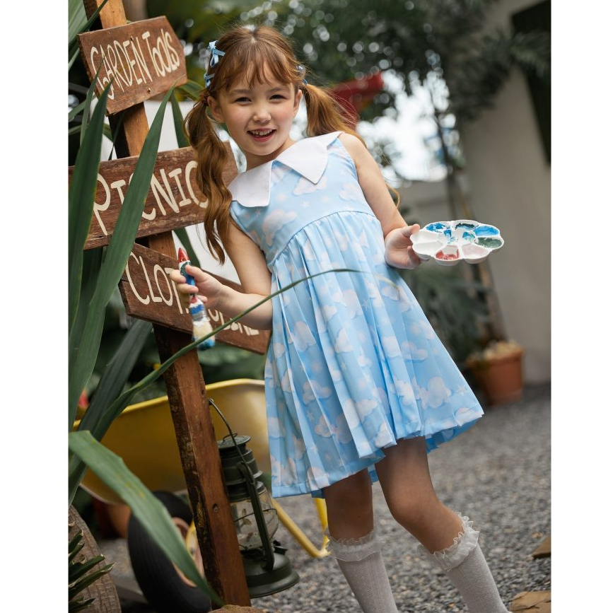 NIKI BEBE - Pleated Dress คอลเลคชั่น Cloud Buddies and Starry Twinkle