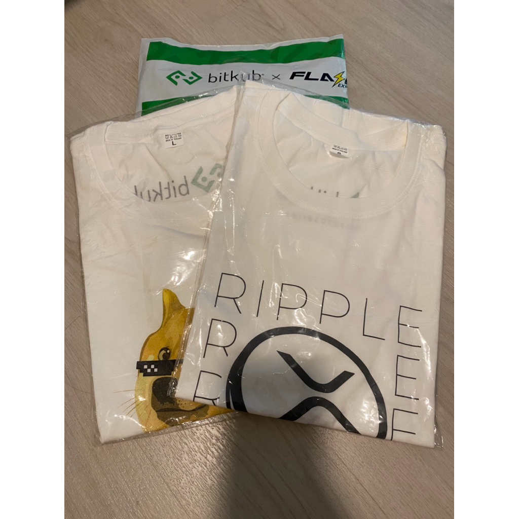 เสื้อ Bitkub ลาย DOG, XRP, และสุ่มลาย