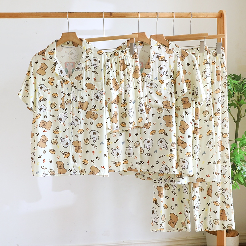 ชุดนอน Muslin Pajamas Organic bamboo รุ่น (A1047 B1047 E1047) | ชุดนอนผู้หญิง