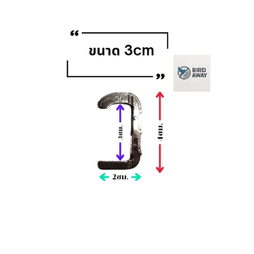 ตัวล็อคสำหรับตาข่ายกันนกเข้าโซล่าเซลล์ แบบแคมป์รูปตัวC (สีดำ) มี2ขนาดให้เลือก (เหมาะสำหรับแผ่นโซล่าเซลล์รุ่นที่ไม่มีปีก