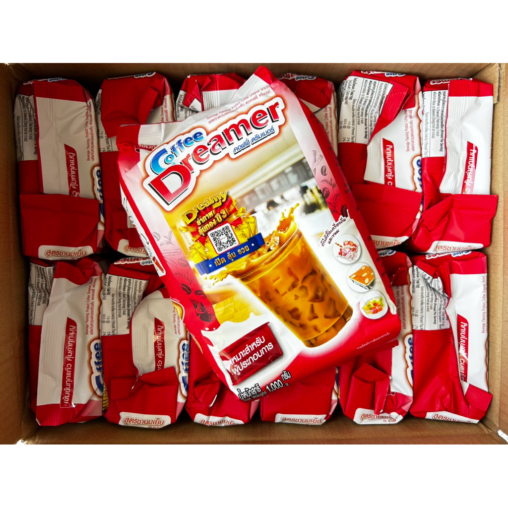 ครีมเทียม ดรีมเมอร์ (สีแดง) ยกลัง 12 ถุง Coffee Dreamer