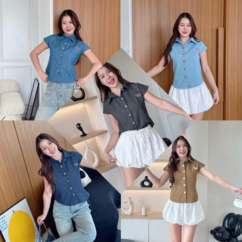 【พร้อมส่ง】เสื้อแฟชั่น เสื้อผ้าน่ารักๆๆ เสื้องานป้ายcookies bear🧸🐻🤎🍪