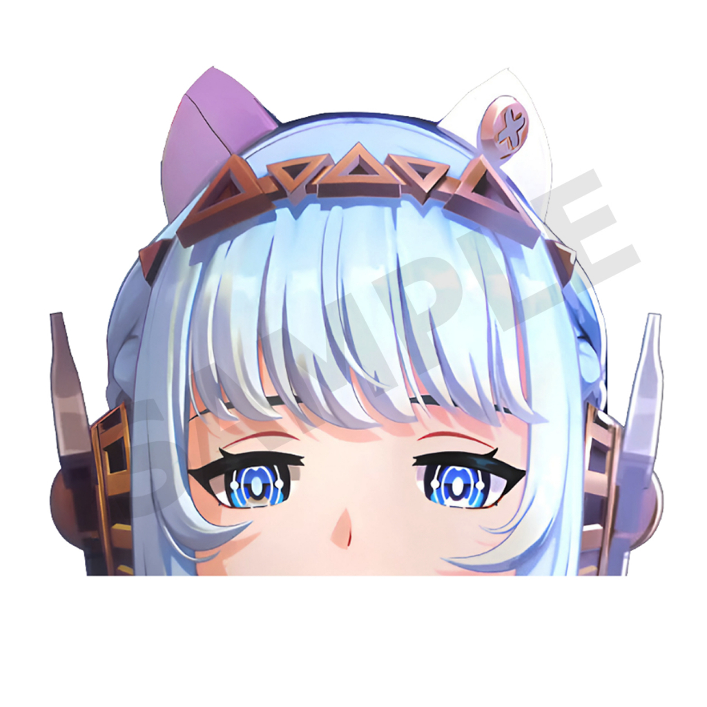 Ineffa Genshin Impact แอบมอง สติ๊กเกอร์ 2 แผ่น Ineffa Genshin Peeker