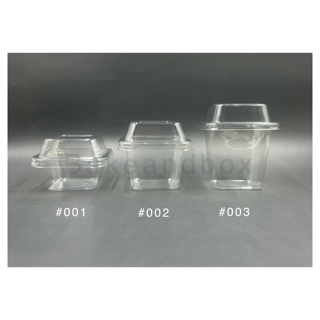 MC00 - กล่องพลาสติก MC001-3 (FP001-3) พร้อมฝา 50 ชุด