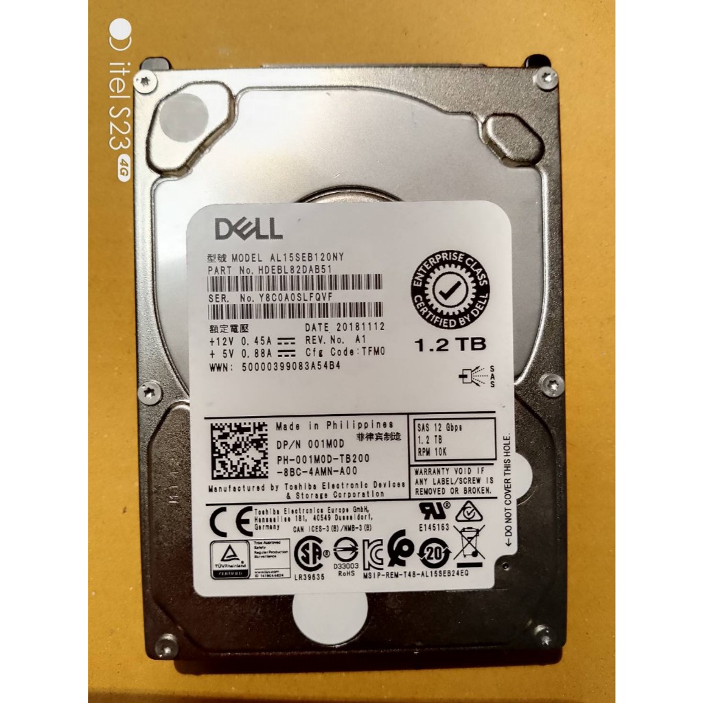 HDD SAS 10K 1.2TB ST1200MM0088 Seagate 1FF200-175 1.2TB 10K RPM 12Gb/s 2.5" SAS Hard Drive