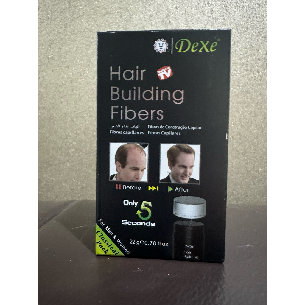🔥แท้💯%🔥 ผงไฟเบอร์เพิ่มผมหนา Dexe hair building fiber ขนาด 22 กรัม