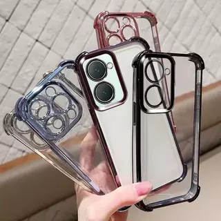 เคสใสขอบสี กันเลนส์กล้อง สำหรับVivo Y03 Y03T Y18 Y28S Y21 Y21T T1X Y33S Y33T กันกระแทก