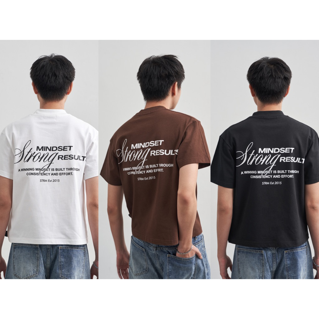 Strong boxy crop เสื้อยืดครอปคอฟิต  A1