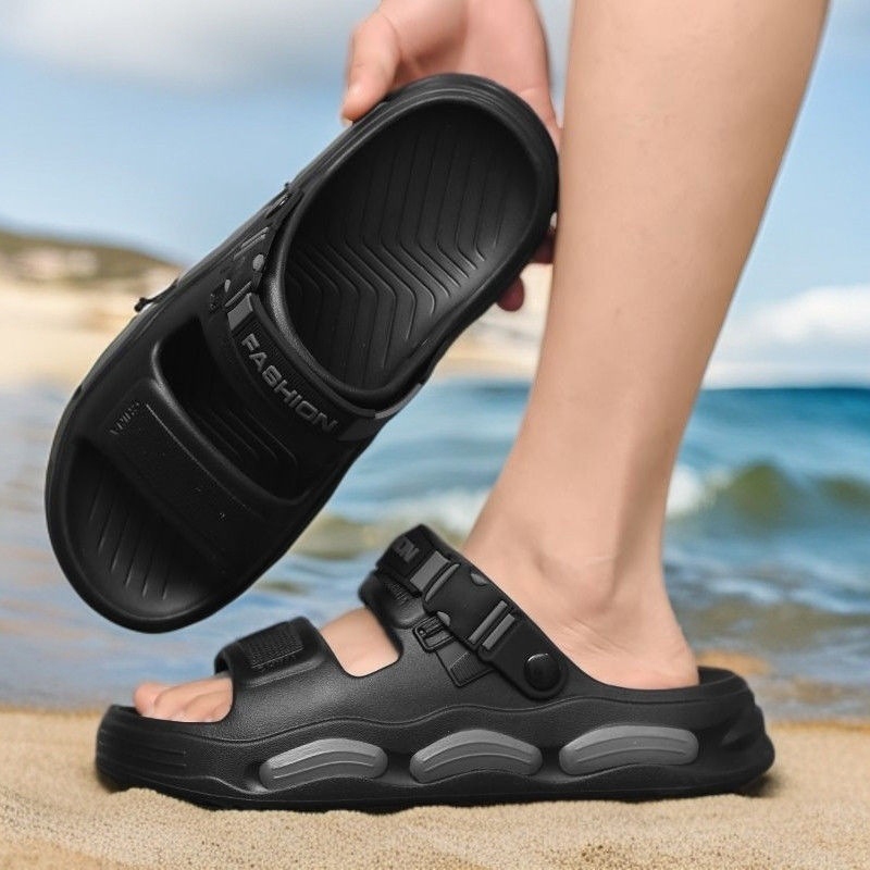 LGShoes ออกแบบมาเพื่อความสบายด้วยรองเท้าแตะชายฤดูร้อนกันกลิ่นพื้นหนานิ่ม ทนทานไม่ลื่น