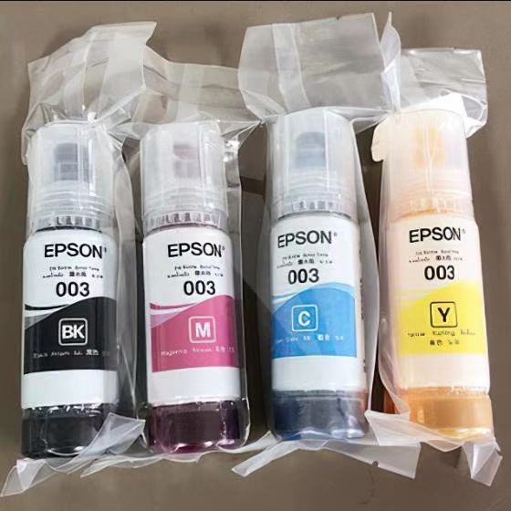 (พร้อมกล่อง)EPSON 003 หมึกแท้ 100%/ราคาถูก ( L1110 / L3110 /L3210 / L3216/ L3150