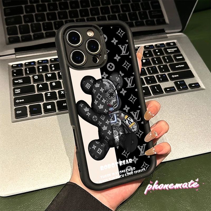 เคส Infinix Hot 40i Smart8/8Pro/8Pro+ SPARK20/SPARK20C Tecno Spark Go 2024 เคส ซิลิโคนบิ๊กแบรนด์หมีโทรศัพท์กรณี