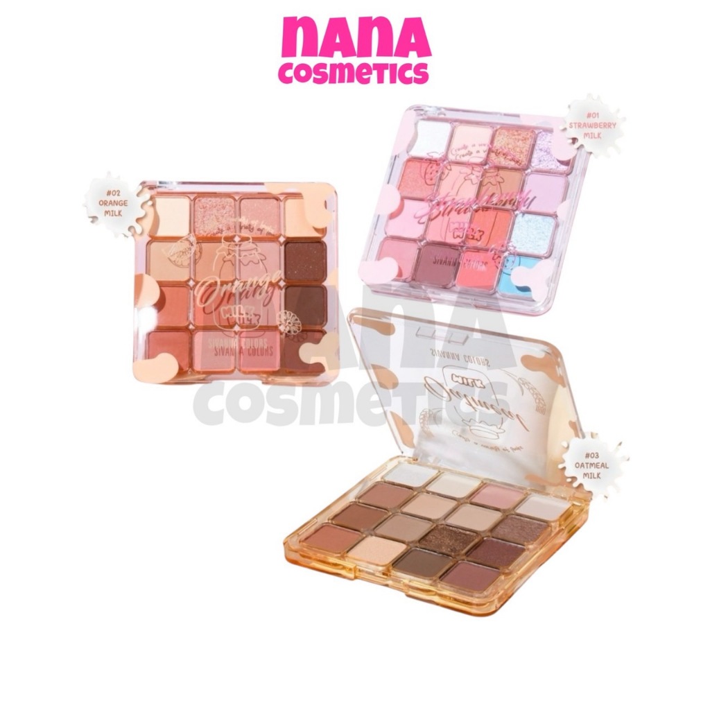 HF743 ซีเวนน่า คัลเลอร์ส ออเรนจ์ มิลค์ อาย พาเลทท์ อายแชโดว์ Sivanna Colors Orange Milk Eye Palette
