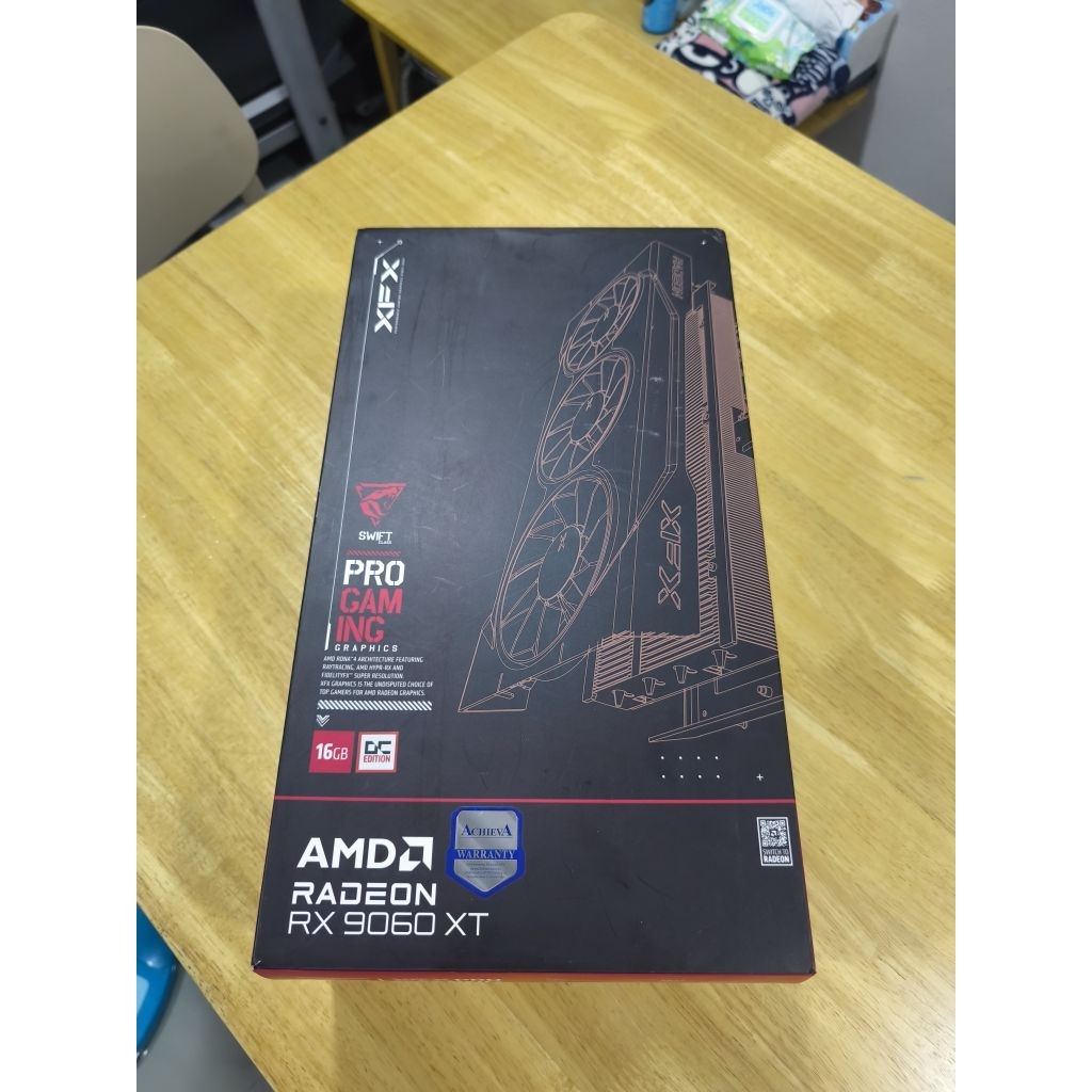 XFX rx 9060 xt 16gb ครบกล่อง ปก 7/28
