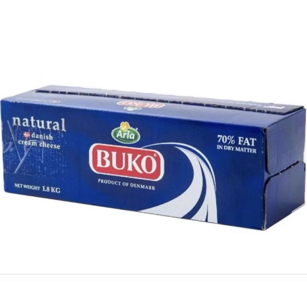 ครีมชีส ขนาด 1.8กก. นำเข้าจากเดนมาร์ก🇩🇰 Buko Cream Cheese 4.0 lbs (1.8 kg), Made in Denmark