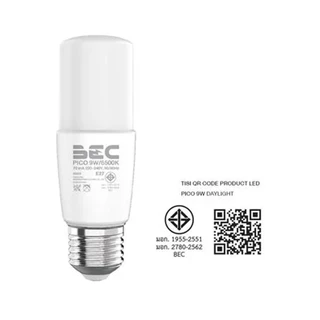 BEC หลอดไฟLED PICO 9 วัตต์ 12วัตต์ daylight , warm white , cool white ขั้วE27